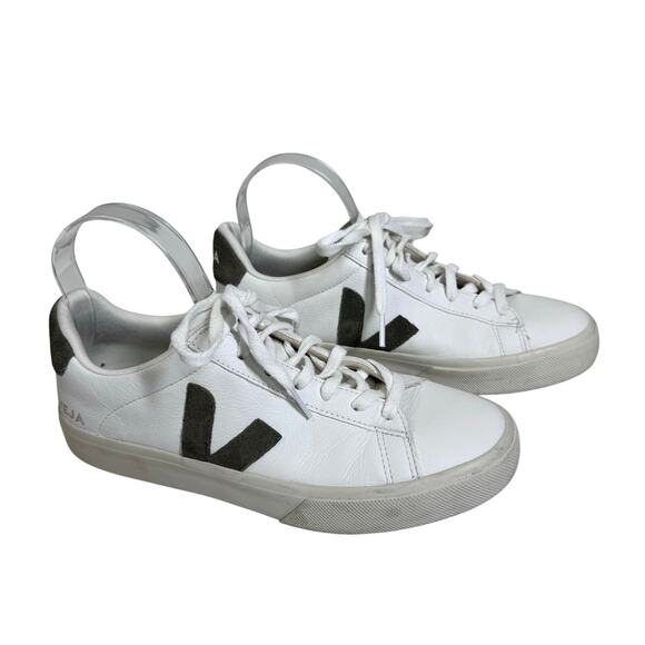 VEJA Sneaker Tennis Shoes 8 Esplar All Leather Lace Up Gray Eco Friendly Sporty - Picture 3 of 9